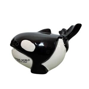 Marine‎ World Africa Usa Orca Whale Figurine Coin Bank A Gift Corp Ceramic